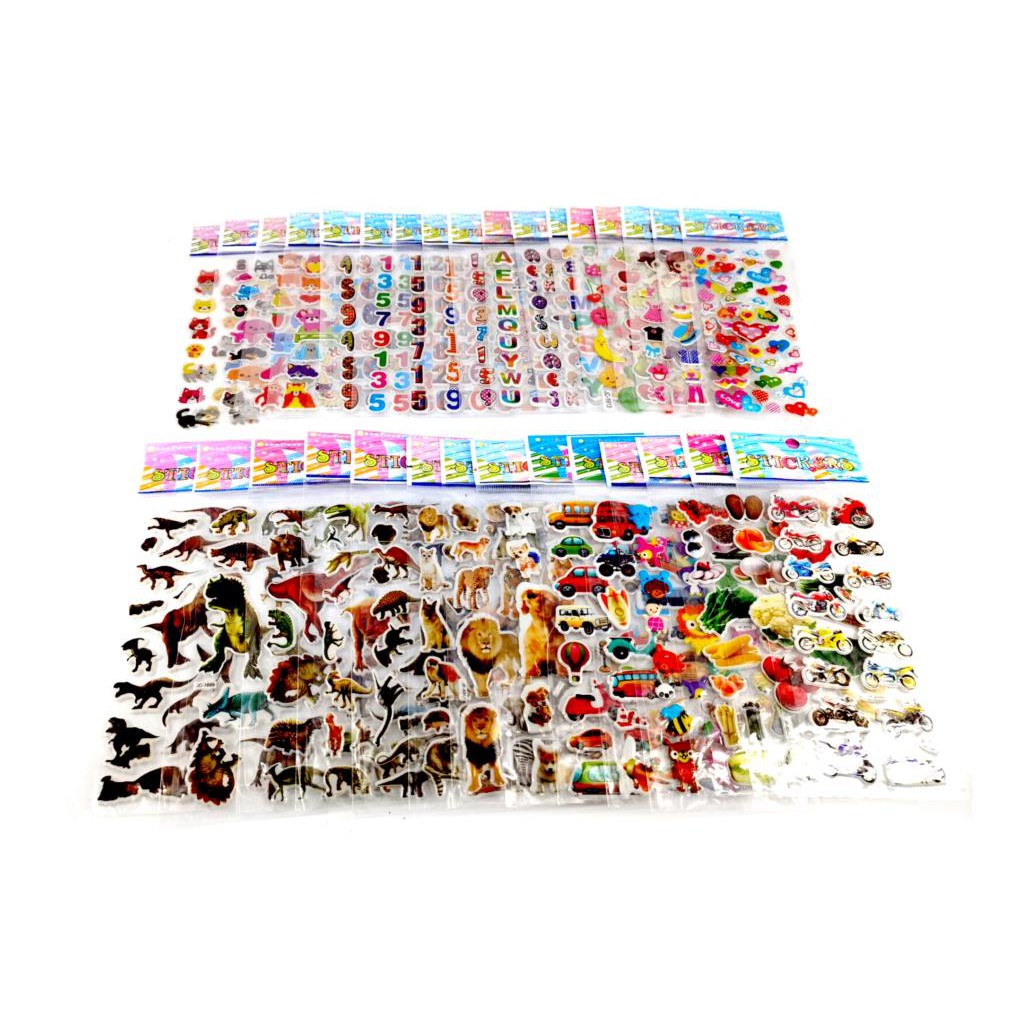 MUISUNGSHOP สติ๊กเกอร์ 3D สติ๊กเกอร์นูน คละลาย สติกเกอร์ตัวนูน สติกเกอร์ลายเจ้าหญิง ลายการ์ตูน