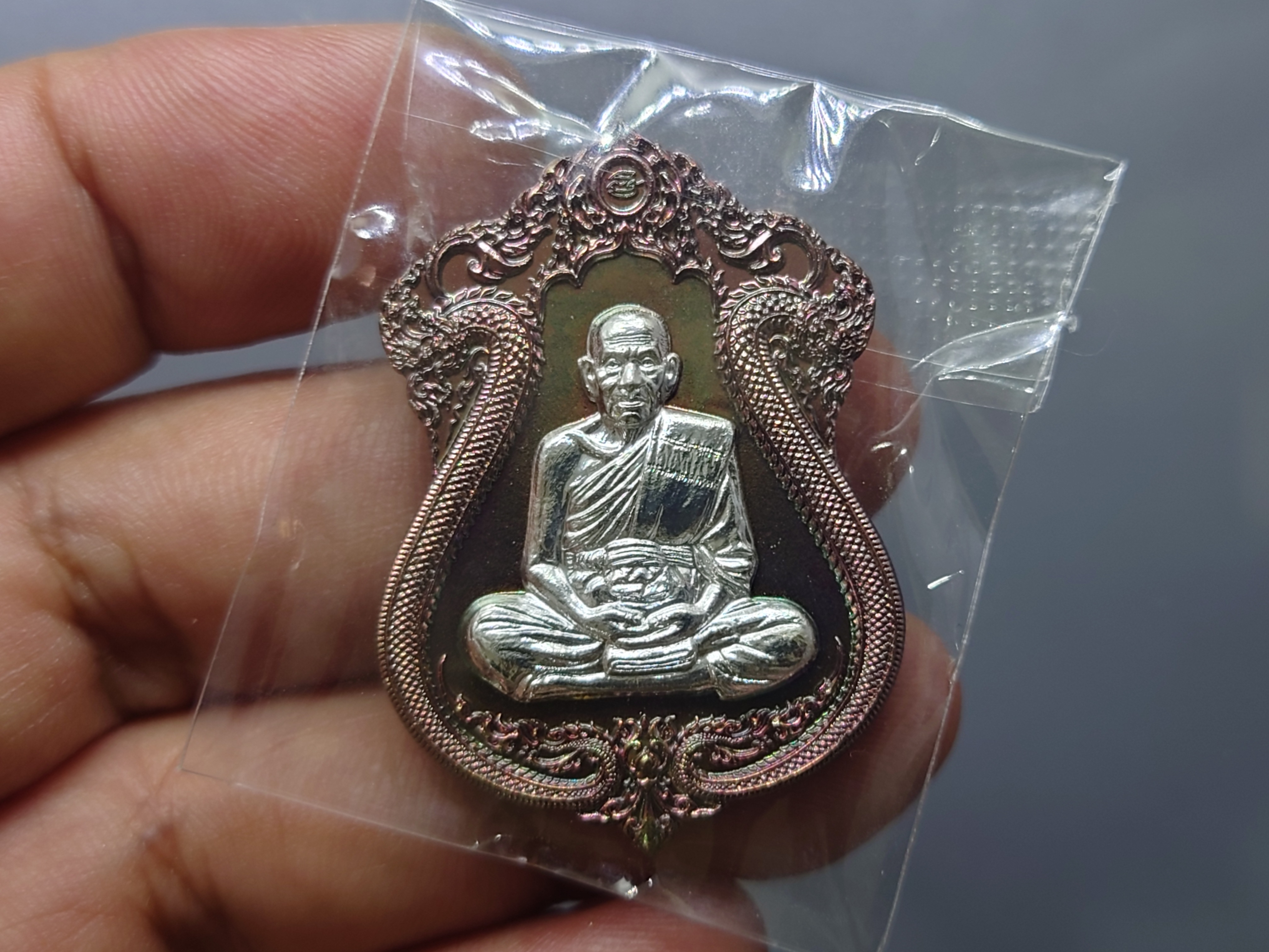 ทรัพย์เศรษฐี เนื้อสัตตะ หน้ากากเงินแท้ หลวงพ่อพัฒน์ วัดห้วยด้วน โคท 258