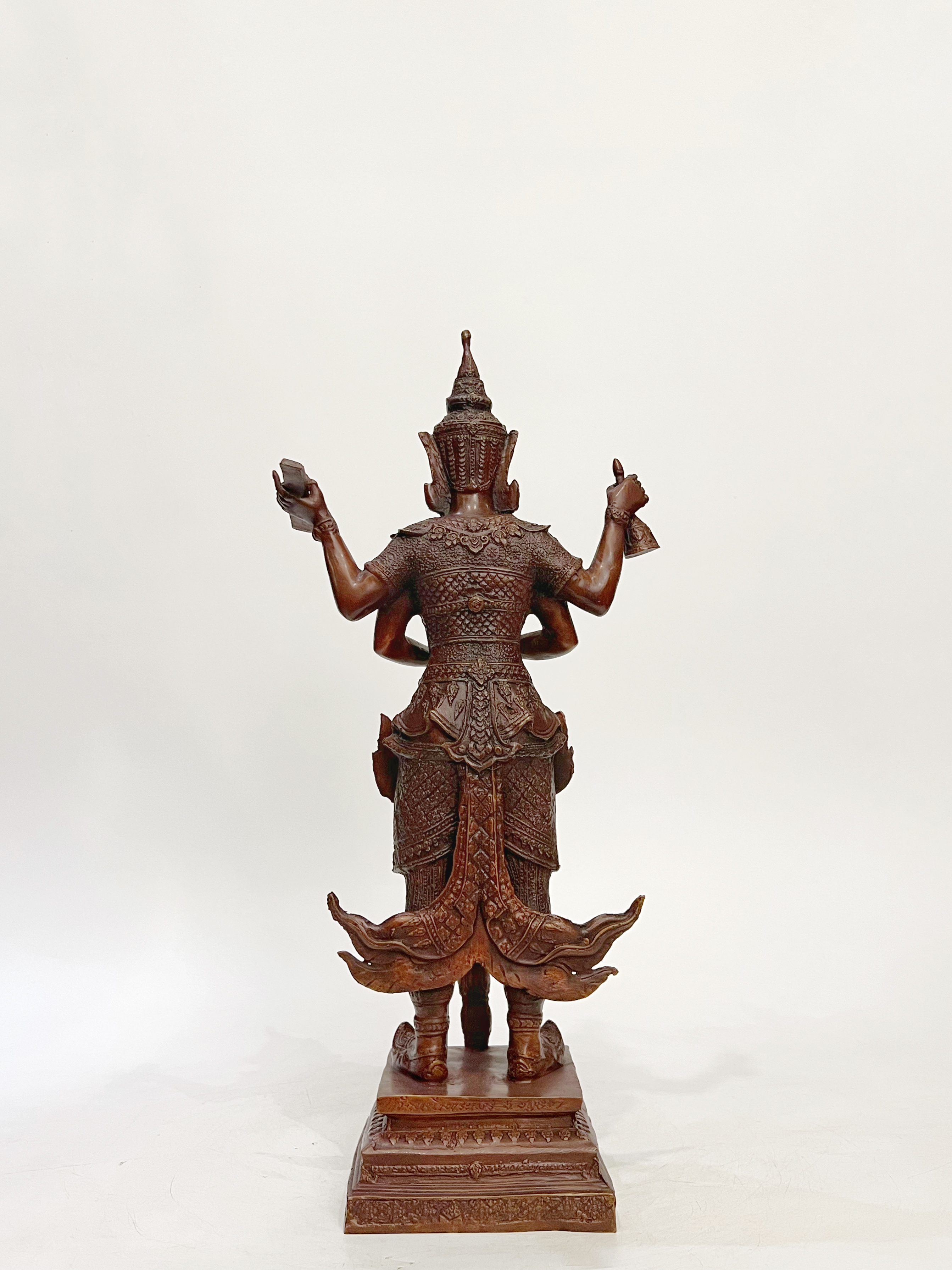 รูปหล่อ ท้าวเวสสุวรรณ ขนาดสูง 18 นิ้ว ท้าวเวสสุวรรโณ จตุมหาราชิกา วัดหน้าพระเมรุราชิการาม จ.พระนครศรีอยุธยา