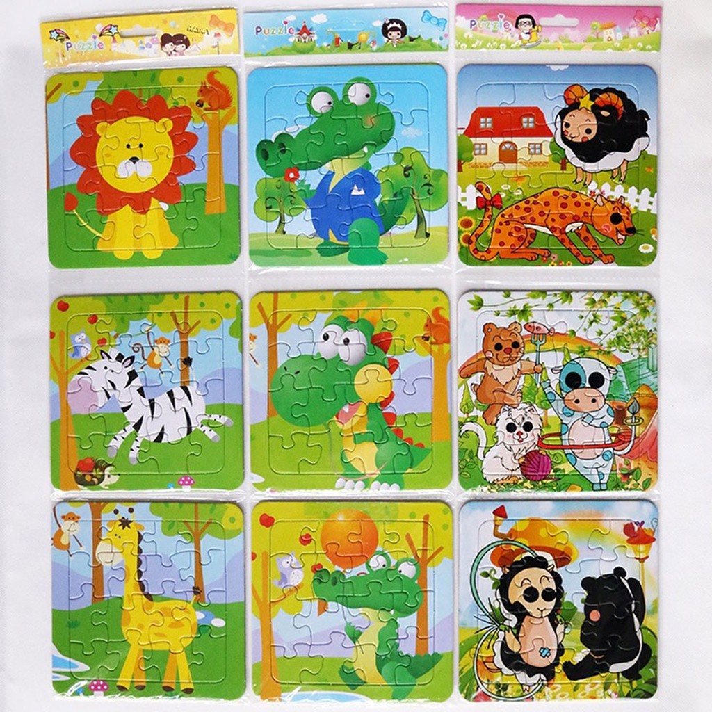 MUISUNGSHOP (1 แผ่น) จิ๊กซอกระดาษแบบ 12/16 ชิ้น สุดคุ้ม ของเล่นเสริมพัฒนาการ จิ๊กซอว์เสริมพัฒนาการสำหรับเด็ก