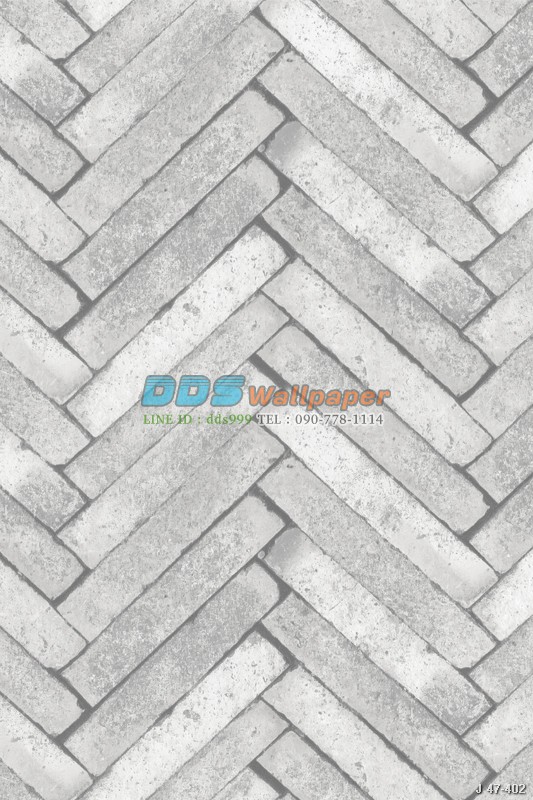 JPOP15-41 ลายอิฐ สีเทา