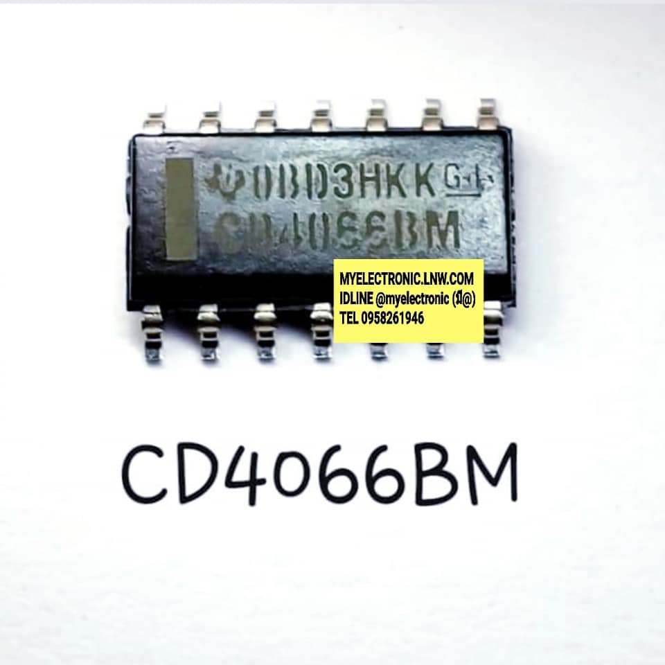 ICCD4066BMยี่ห้อTEXASตัวถังSMD14ขาราคาตัวละ