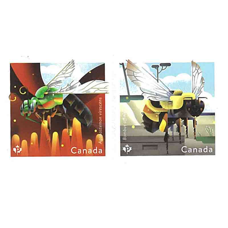 Canada Stamp, 2018 Bees