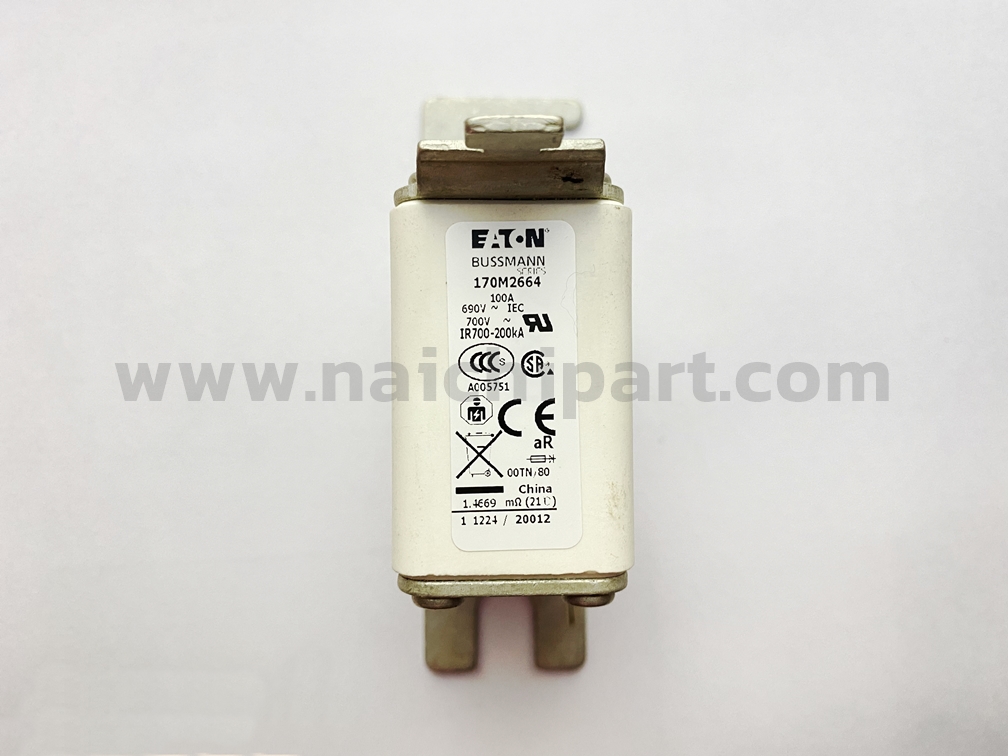 ฟิวส์ใบมีด แบบเหลี่ยม 170M2664 100A 690V Bussmann / Eaton | ขายฟิวส์ของแท้