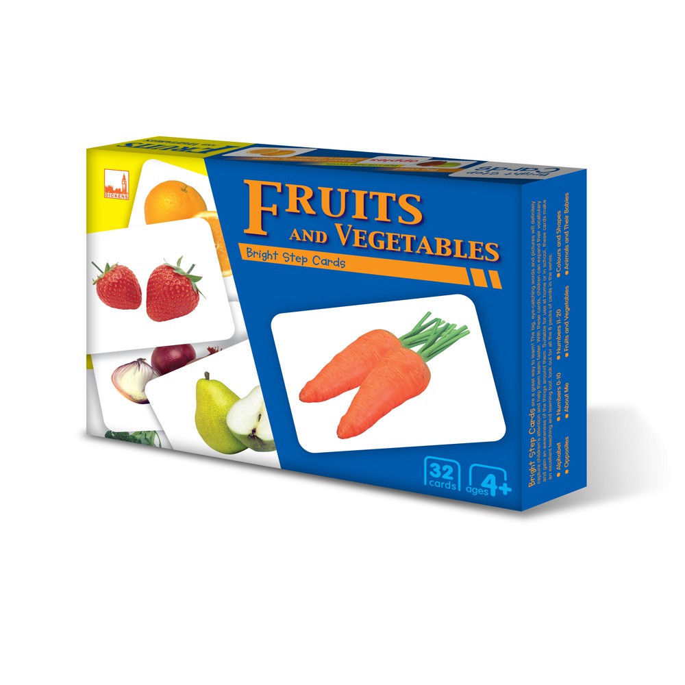BRIGHT STEP CARDS - FRUITS AND VEGETABLES