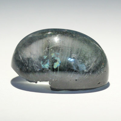 ทัวร์มาลีนตาแมว (Cat's eye Tourmaline) 6.26 กะรัต สีเทาติดเขียว หายาก