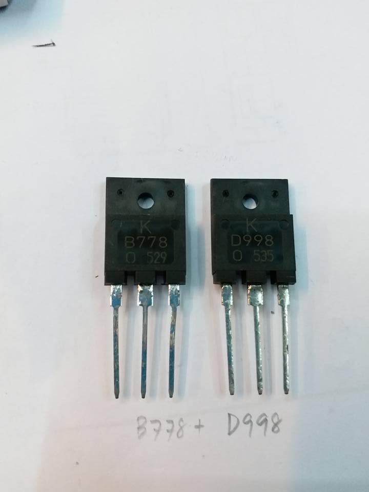 2SB778+2SD998ทรานซิสเตอร์ขยายเสียงราคาคู่ล่ะ
