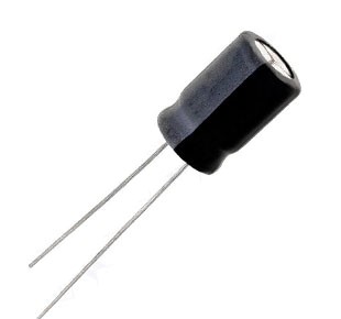(สั่งขั้นต่ำ 5 ตัว) C คาปาซิเตอร์ 220uF 25V 2000hrs 105°C Size 8x12mm ระยะห่างขา 3.5mm