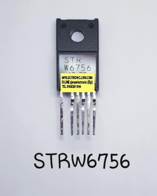 ขาย ไอซี STRW6756 ยี่ห้อSANKEN ตัวถังTO-22OF/5ข าราคาตัวละ บาท