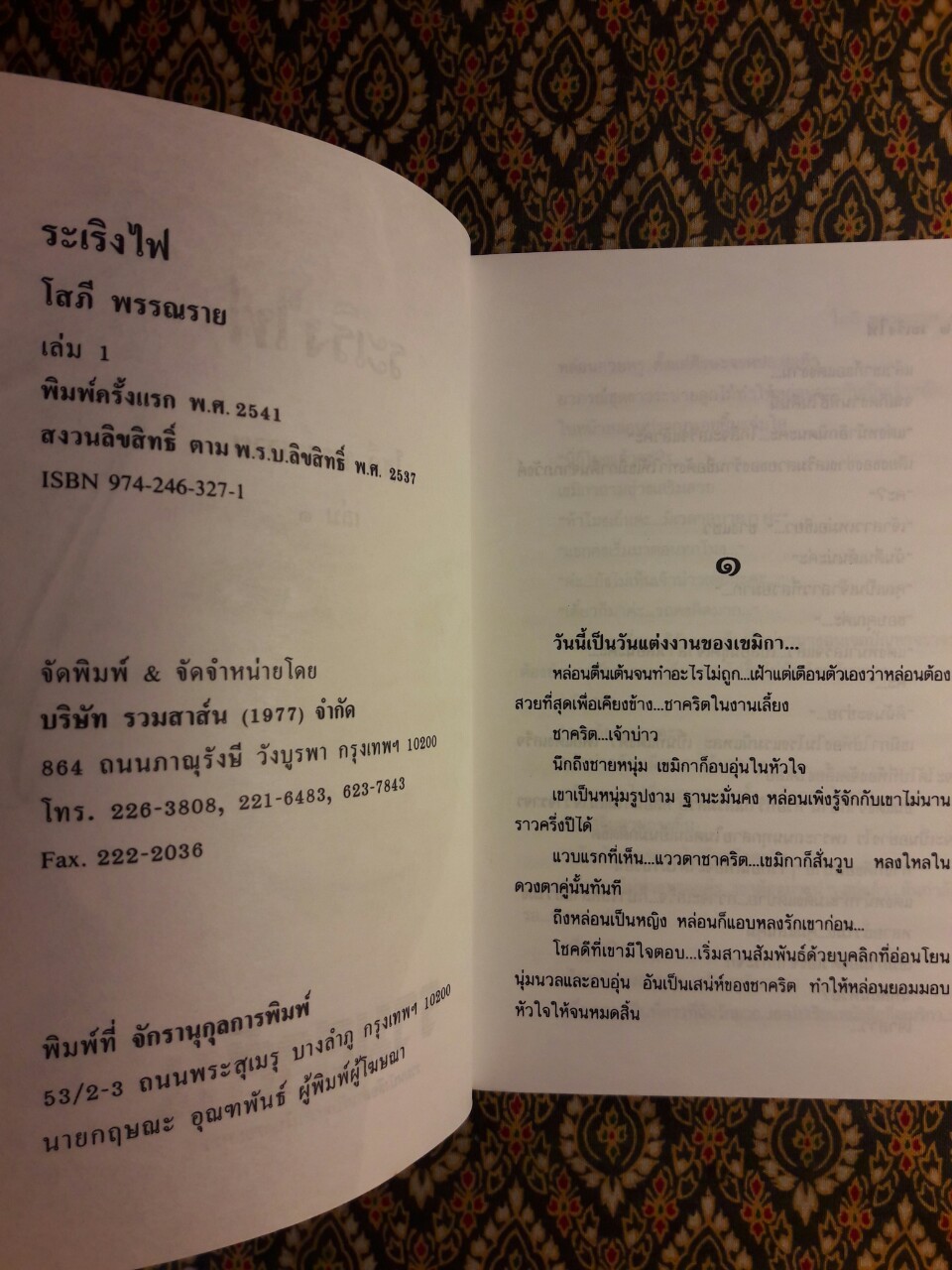 ระเริงไฟ (2 เล่มจบ)