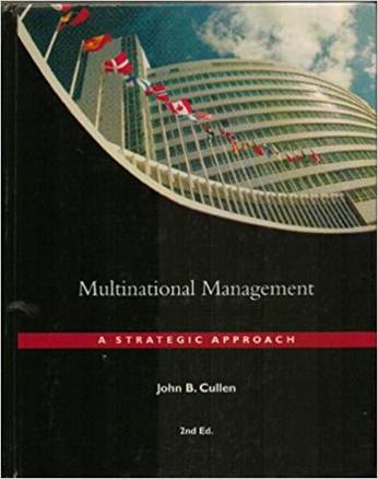 Multinational Management : A Strategic Approach ISBN 9780324055696