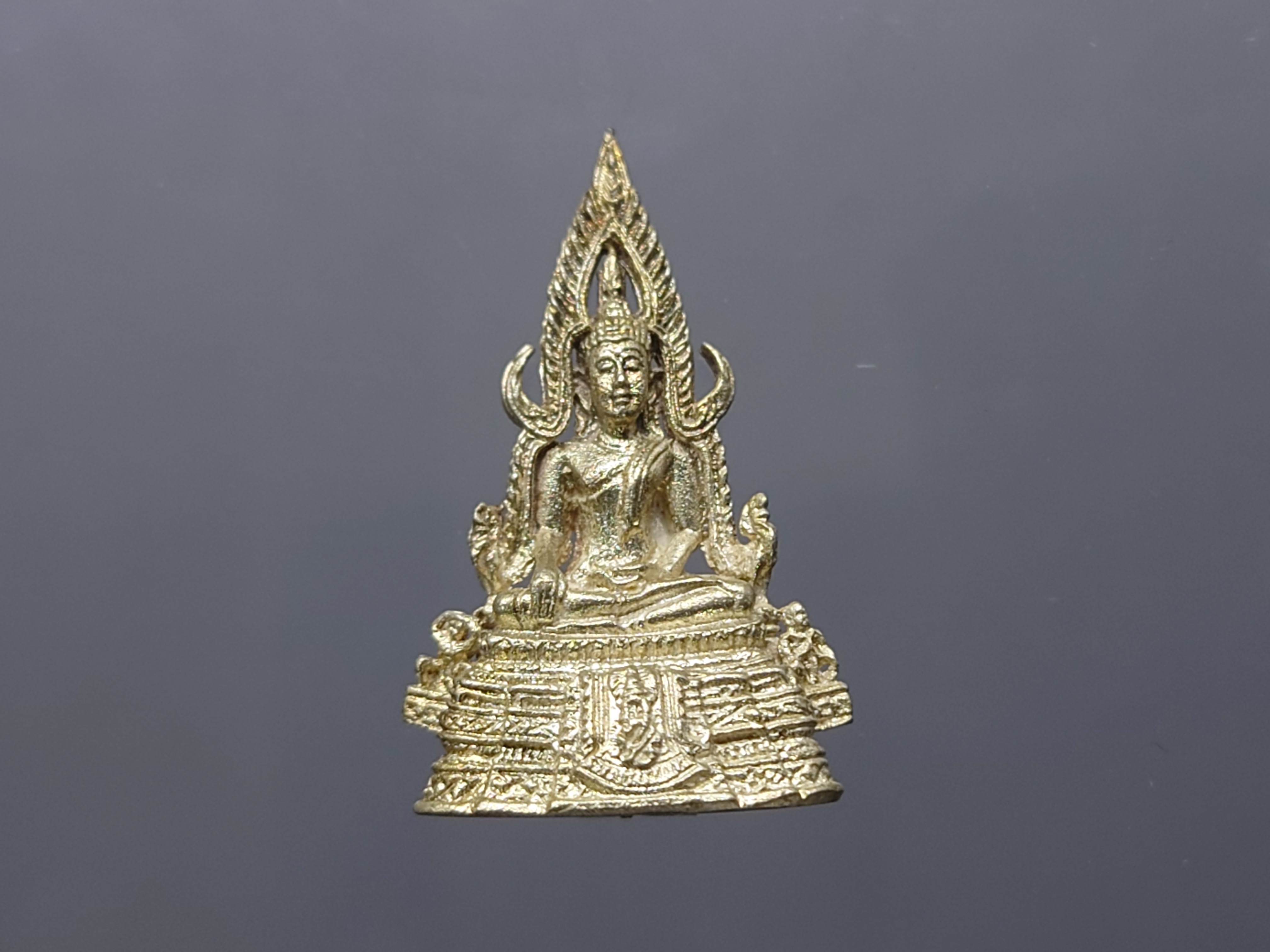 พระกริ่ง พระพุทธชินราช ภปร.รุ่นปฏิสังขรณ์ รุ่นแรก เนื้อเงิน(พิมพ์เล็ก สูง 2.7 ซ.ม.) ปี2530 ตลับเดิม