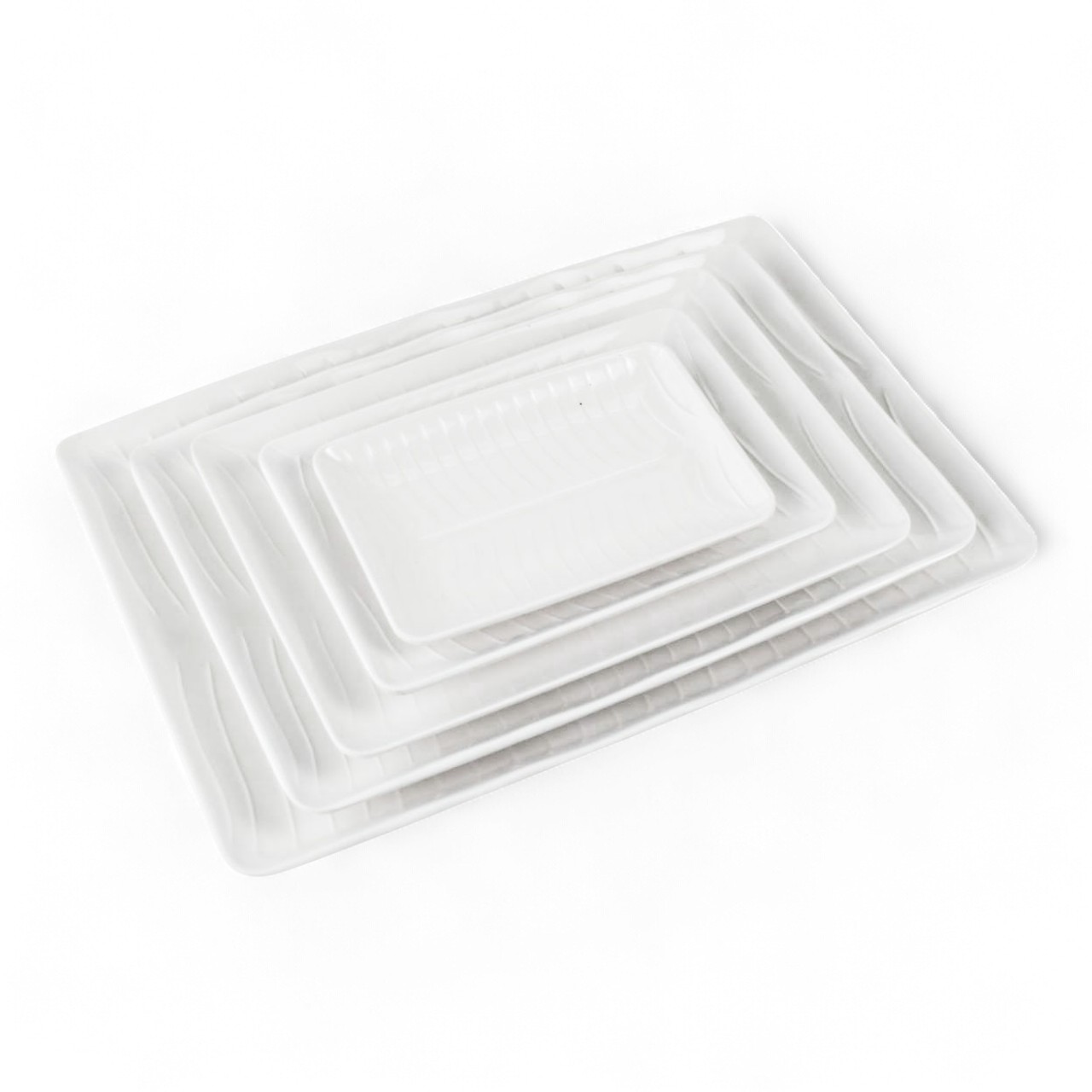 ถาดเหลี่ยมเมลามีนรูปใบกล้วย 14 นิ้ว ศรีไทย T3714