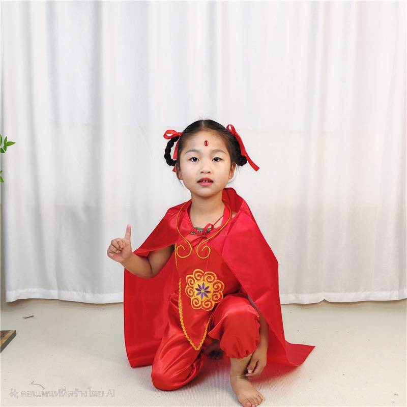 7C386 ชุดเด็ก ชุดนาจา ชุดเทพเจ้านาจา Nezha Costume