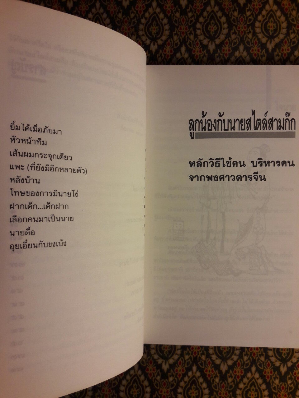 ลูกน้องกับนายสไตล์สามก๊ก