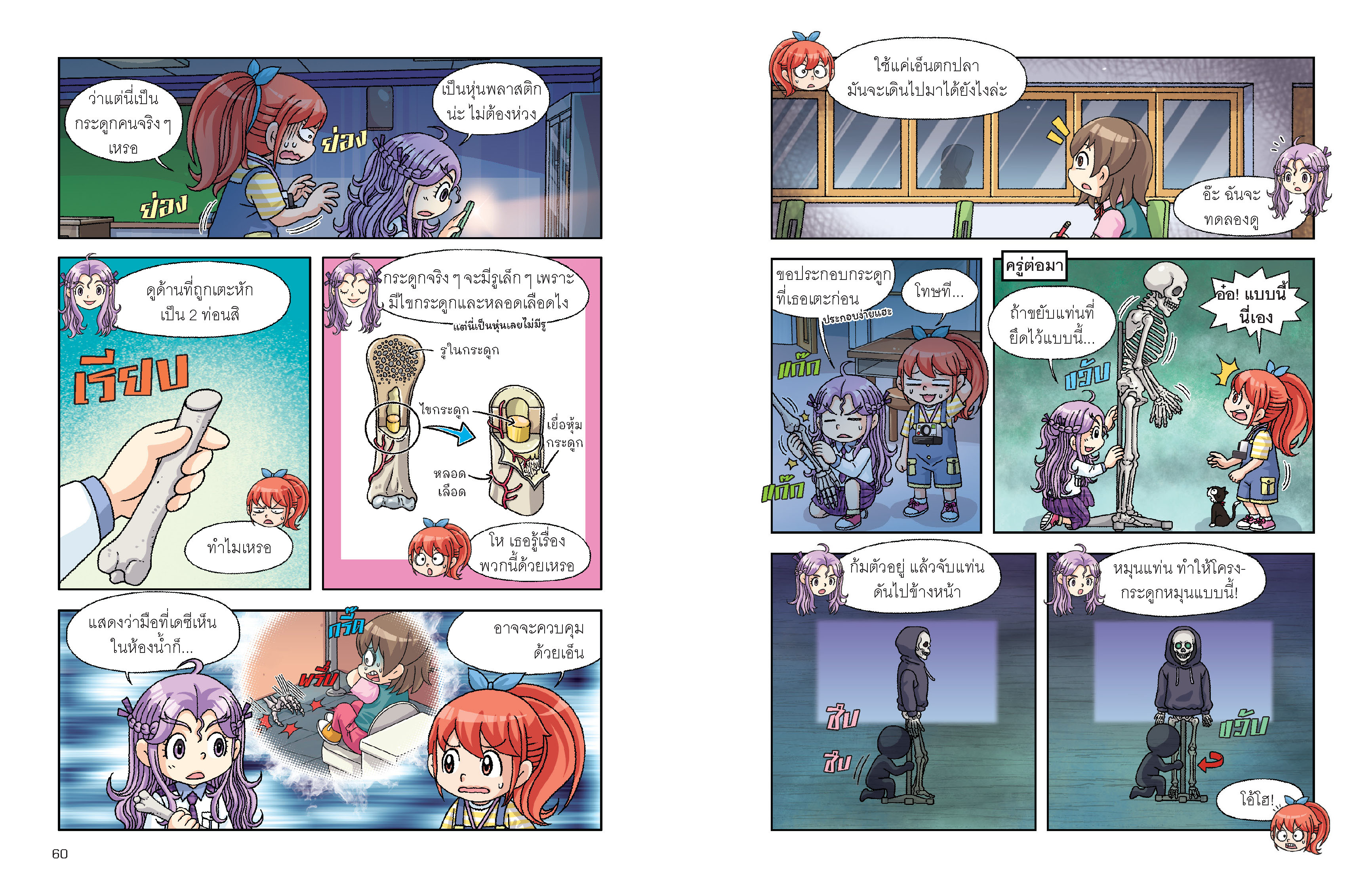 NANMEEBOOKS หนังสือ นักสืบวิทย์ปิดคดีหลอน เล่ม 6 ตอน คดีเรื่องลี้ลับจากโครงกระดูกขยับได้