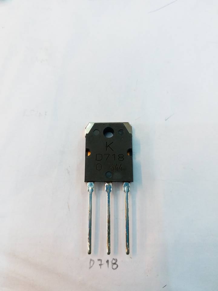 ขาย 2SD718 ทรานซิสเตอร์ ขยาย TRANSITOR ยี่ห้อKEC D718 ราคาตัวล่ะ บาท