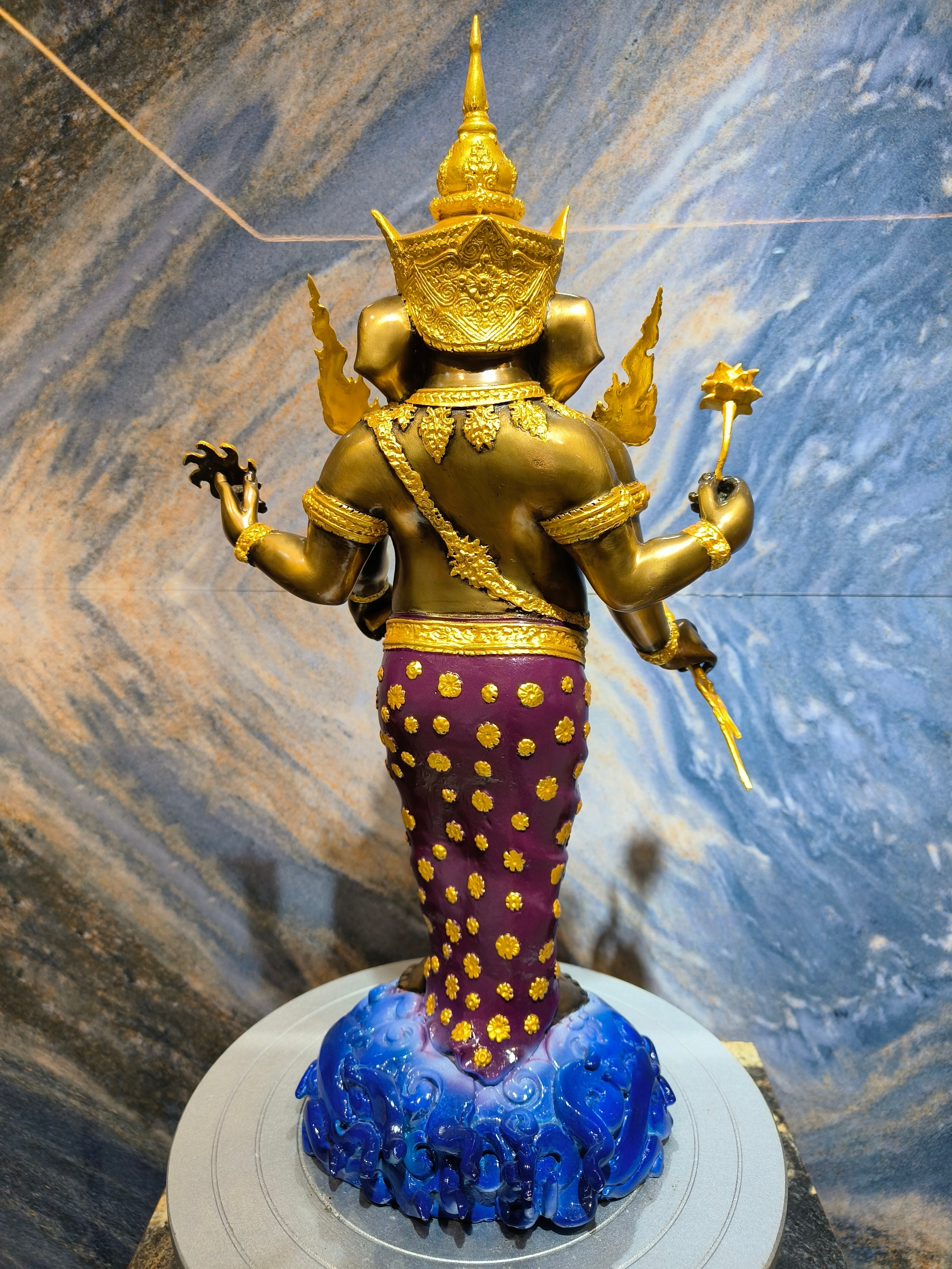 รูปหล่อ พระพิฆเนศ ปางเหนือเมฆ หน้าตัก 9 นิ้ว