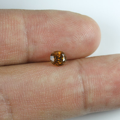 บาสนาไซต์ (Bastnasite) 0.83 กะรัต พลอยหายาก สีน้ำตาล น่าสะสม