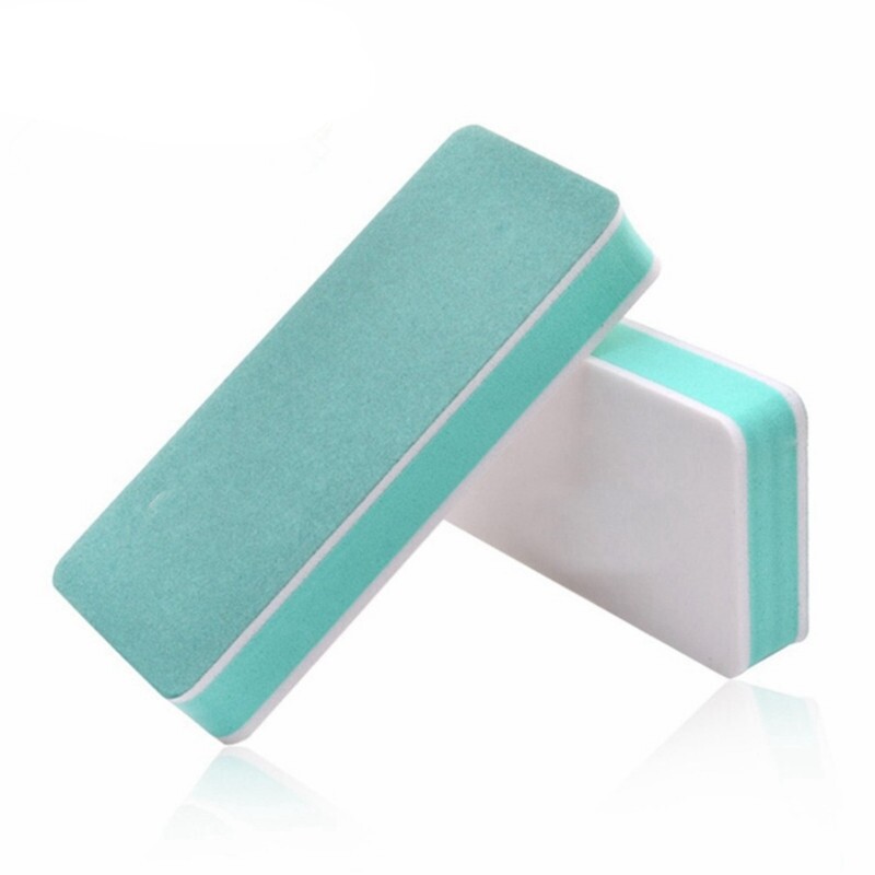 MUISUNGSHOP บล็อกขัดเล็บเงาเรียวเล็กแบบด้ามยาว สำหรับขัดเล็บเงาวิ้งแบบธรรมชาติ