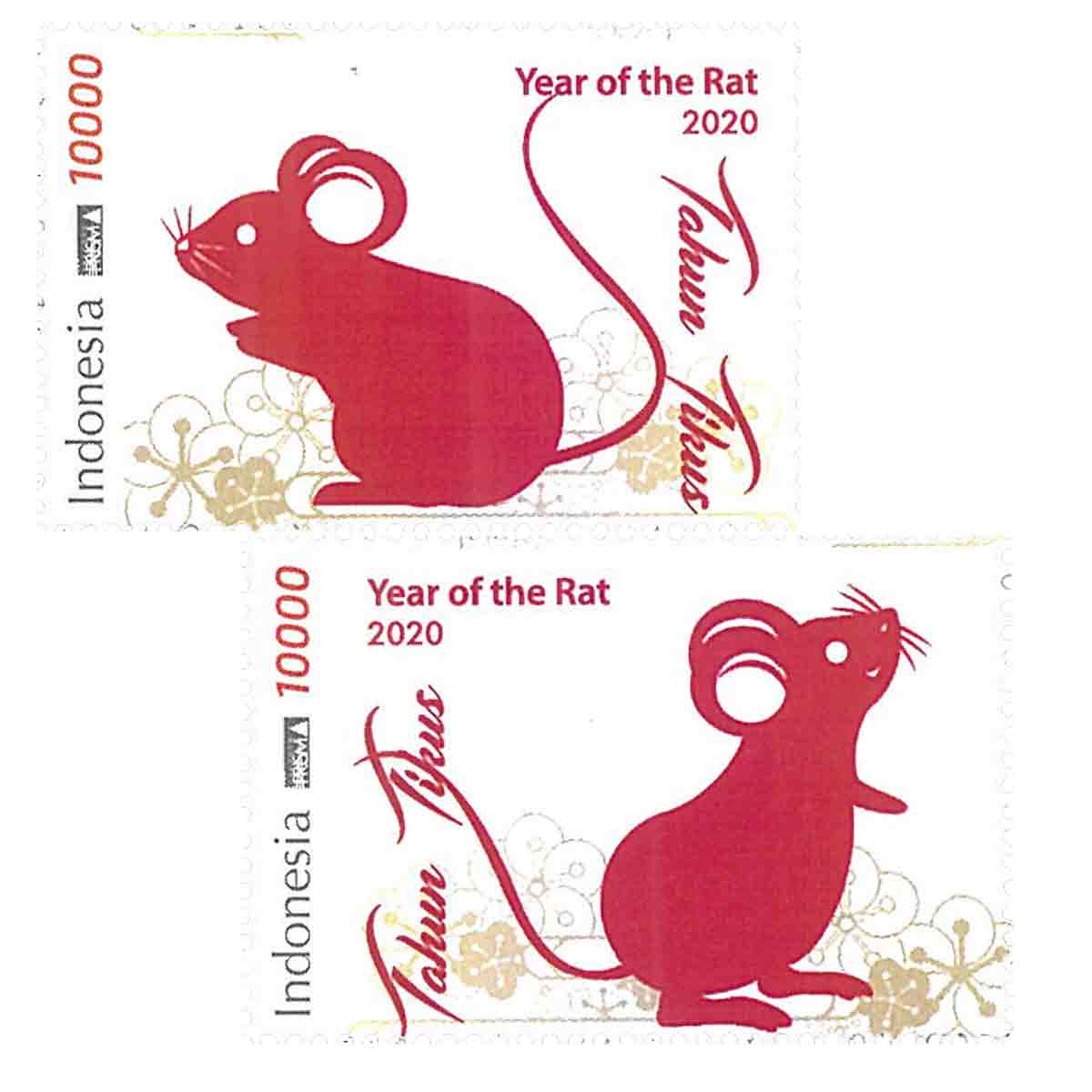 Indonesia Stamp, 2020 Year of the Rat