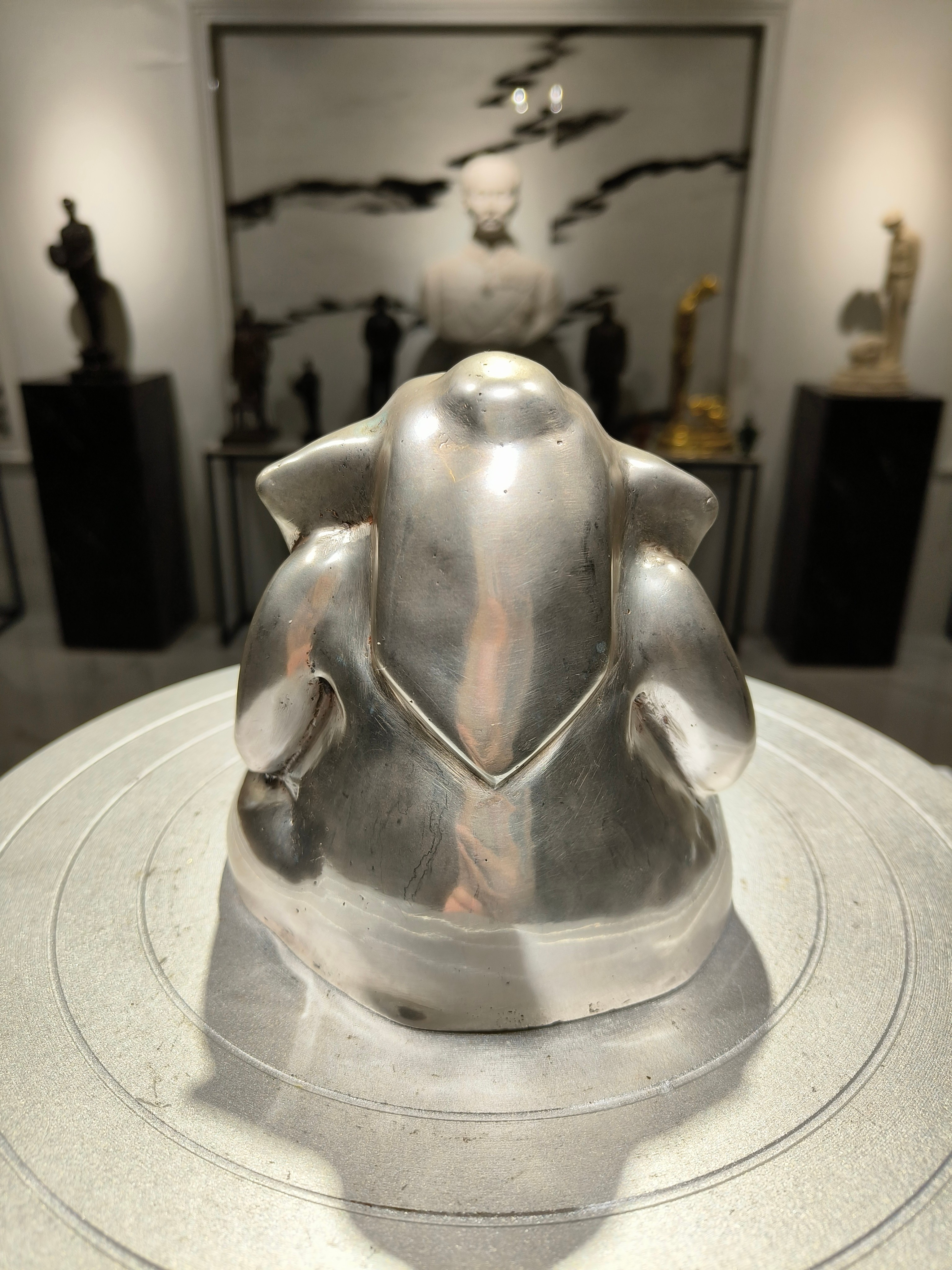 รูปหล่อ พระพิฆเนศ วรมุทรา ปางนั่งประทานพร พิมพ์โบราณ หน้าตัก 5 นิ้ว