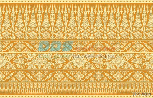 JLIE12-22 Border วอลเปเปอร์ติดผนัง ลายกรวยเชิง สีเหลือง