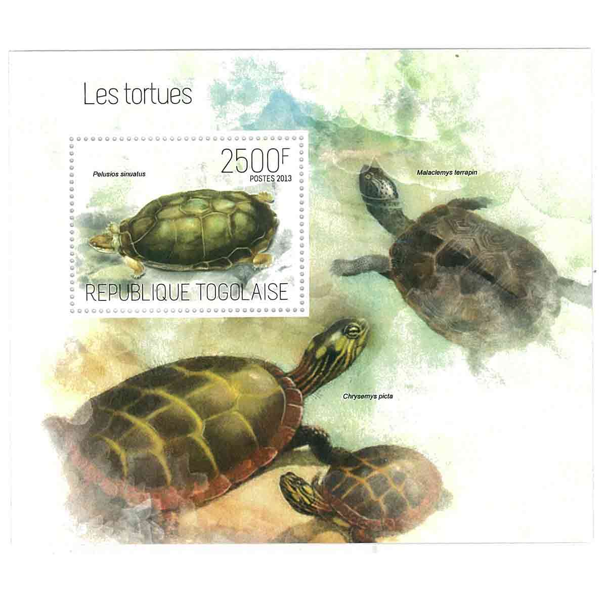 Togo Stamp, 2013 Turtles, Marine Life, Animals S/S