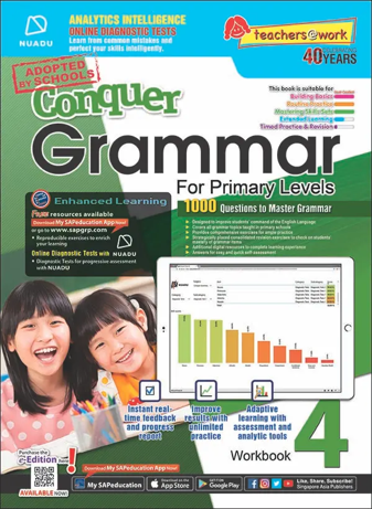 แบบฝึกหัดแกรมม่าภาษอังกฤษ ป. Conquer Grammar For Primary Levels Workbook 4