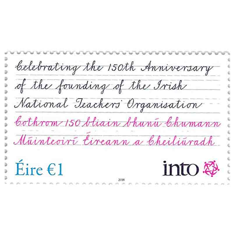 Ireland Stamp, 2018 150th Irish National Teacher's Organisation