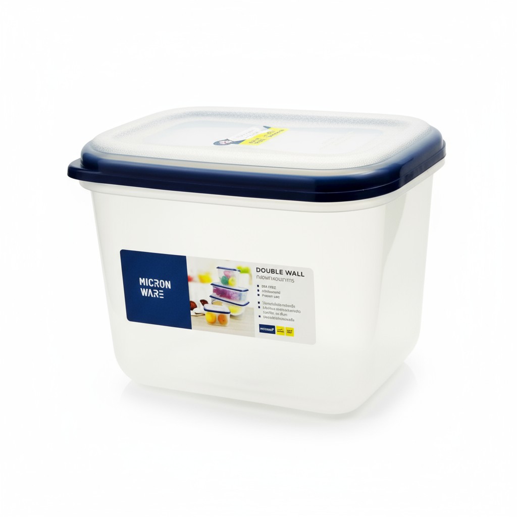 กล่องไมโครแบนป้องกันแบคทีเรีย Double wall 1500 ml.(11*17.5*13.8ซม.) รุ่น 5034
