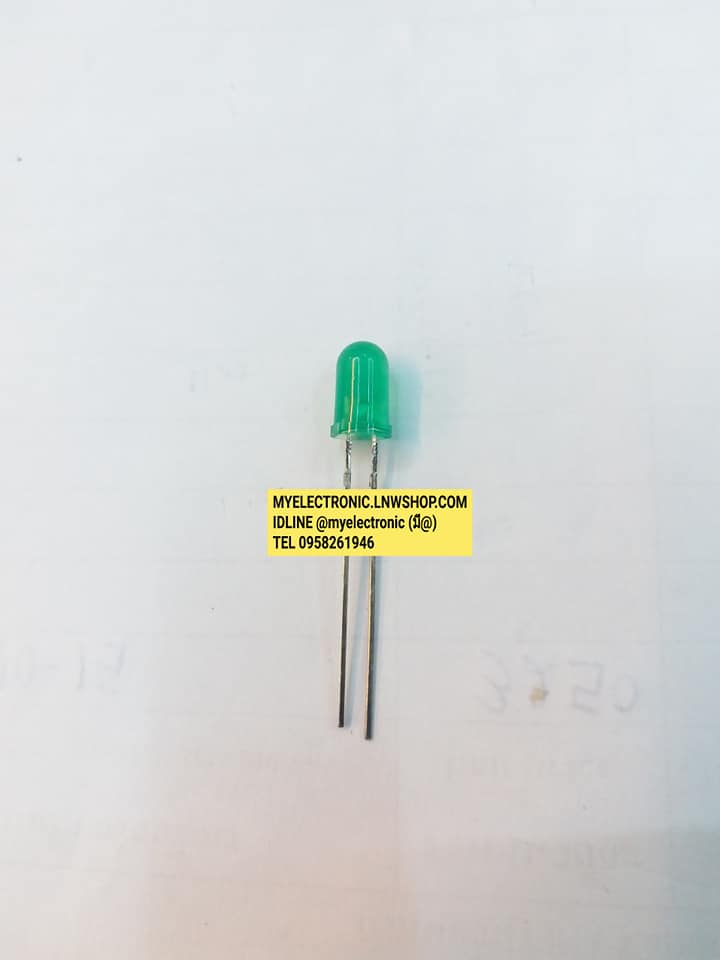 แอลอีดี5มม.LED5MM.สีเขียว LED GREEN,LEDเขียว5มม.