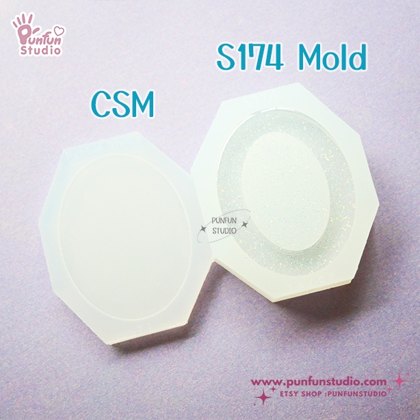 แม่พิมพ์ S174 Oval Shaker Mold + CSM in the same mold