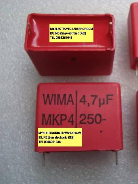 C4.7UF250Vรุ่นMKS4ขาห่าง27.5มม.คาปาซิเตอร์คอนเดนเซอร์