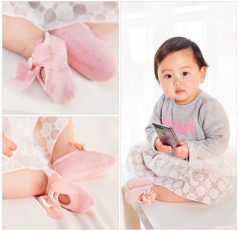 MUISUNGSHOP รองเท้ากันลื่น ผ้ายืดใส่สบาย เหมาะสำหรับแรกเกิดถึง 2 ขวบ