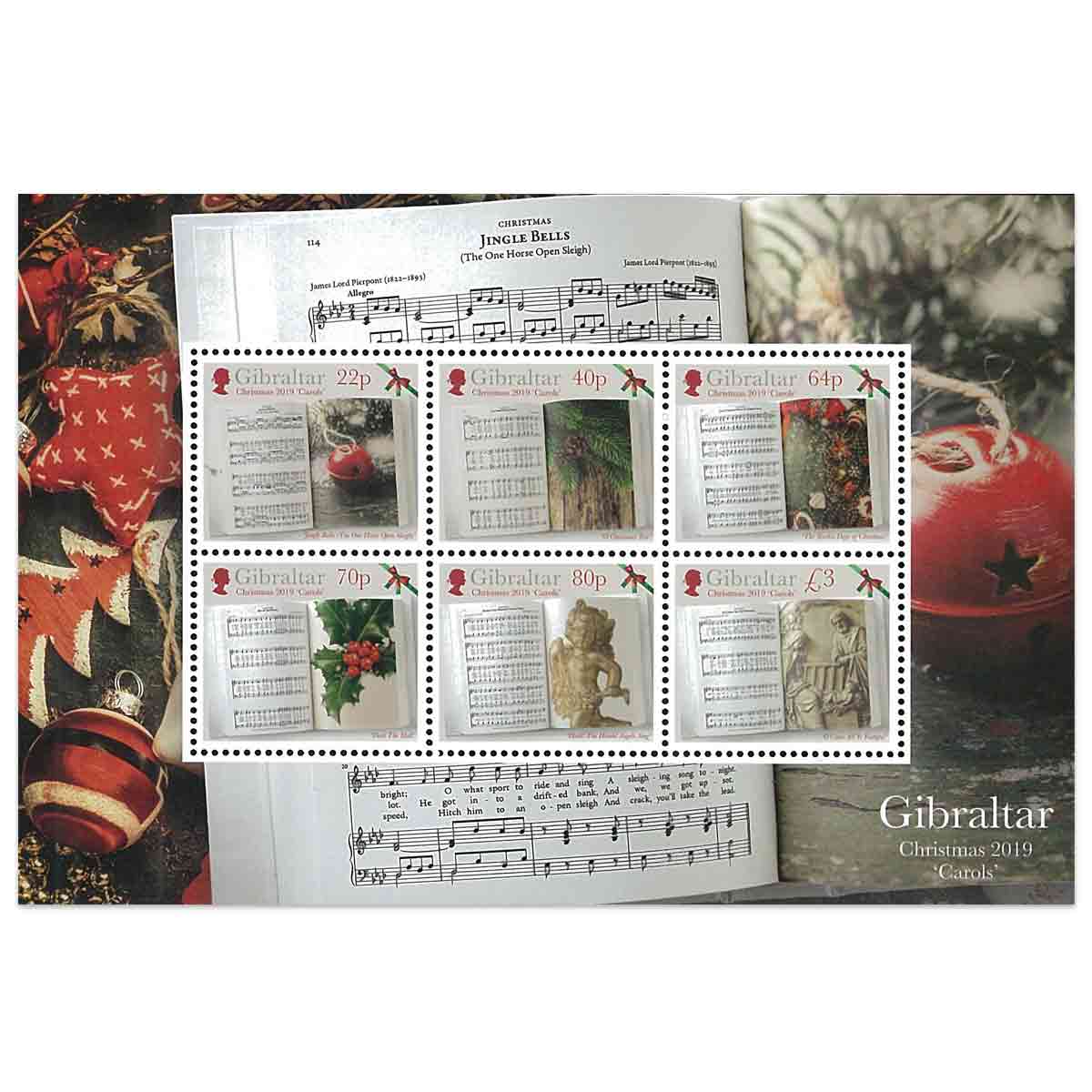 Gibraltar Stamp, 2019 Christmas Carols S/S