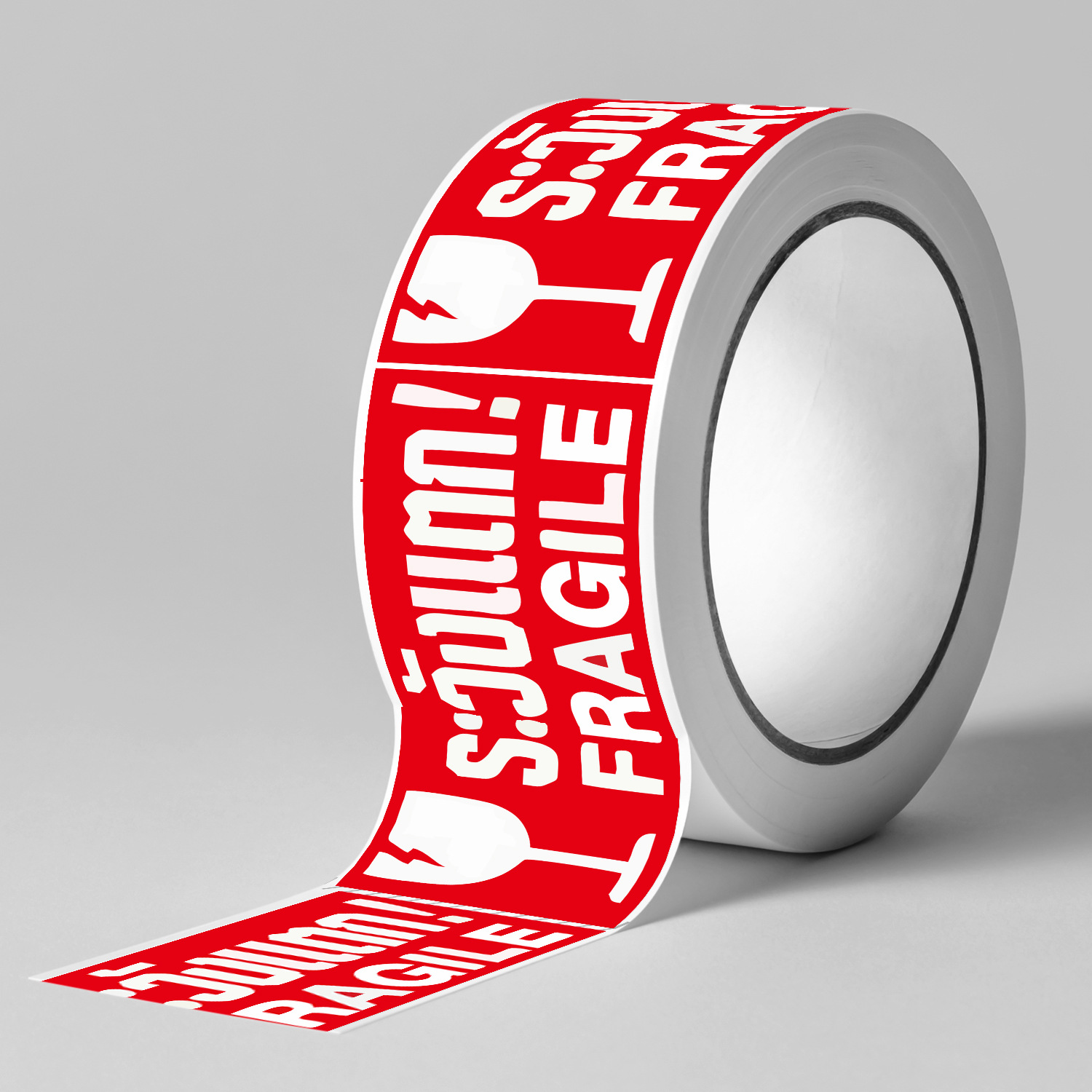 MUISUNGSHOP ★250/ม้วน★ สติ๊กเกอร์ระวังแตก Fragile Sticker