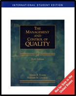 The Management and Control of Quality (ISE) ISBN 9780324225037