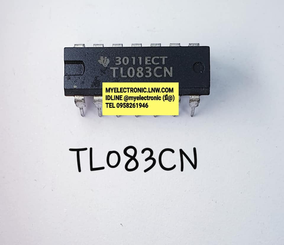 TL083CNยี่ห้อTEXASตัวถังDIP14ขาราคาตัวละบาท