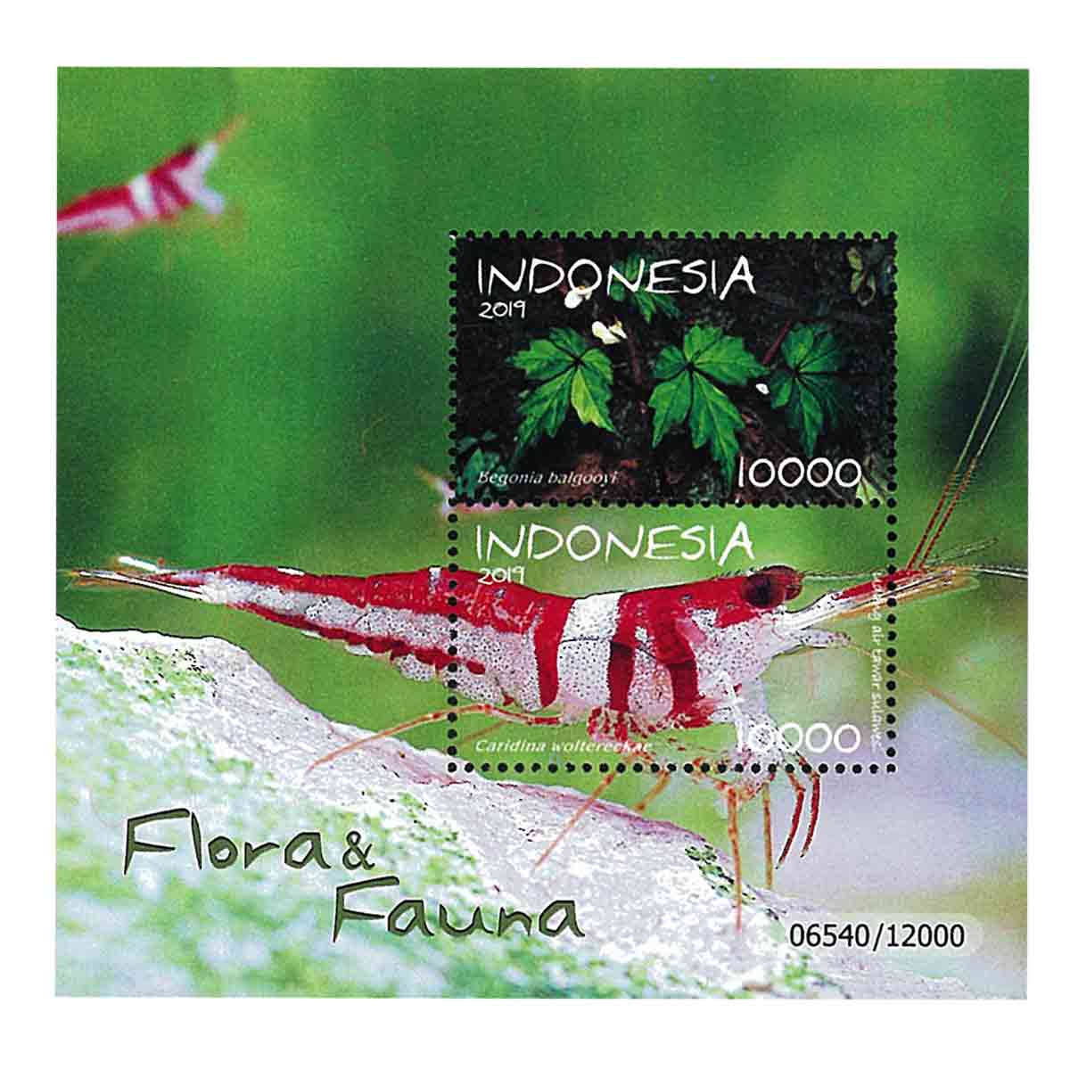 Indonesia Stamp, 2019 Flora & Fauna S/S