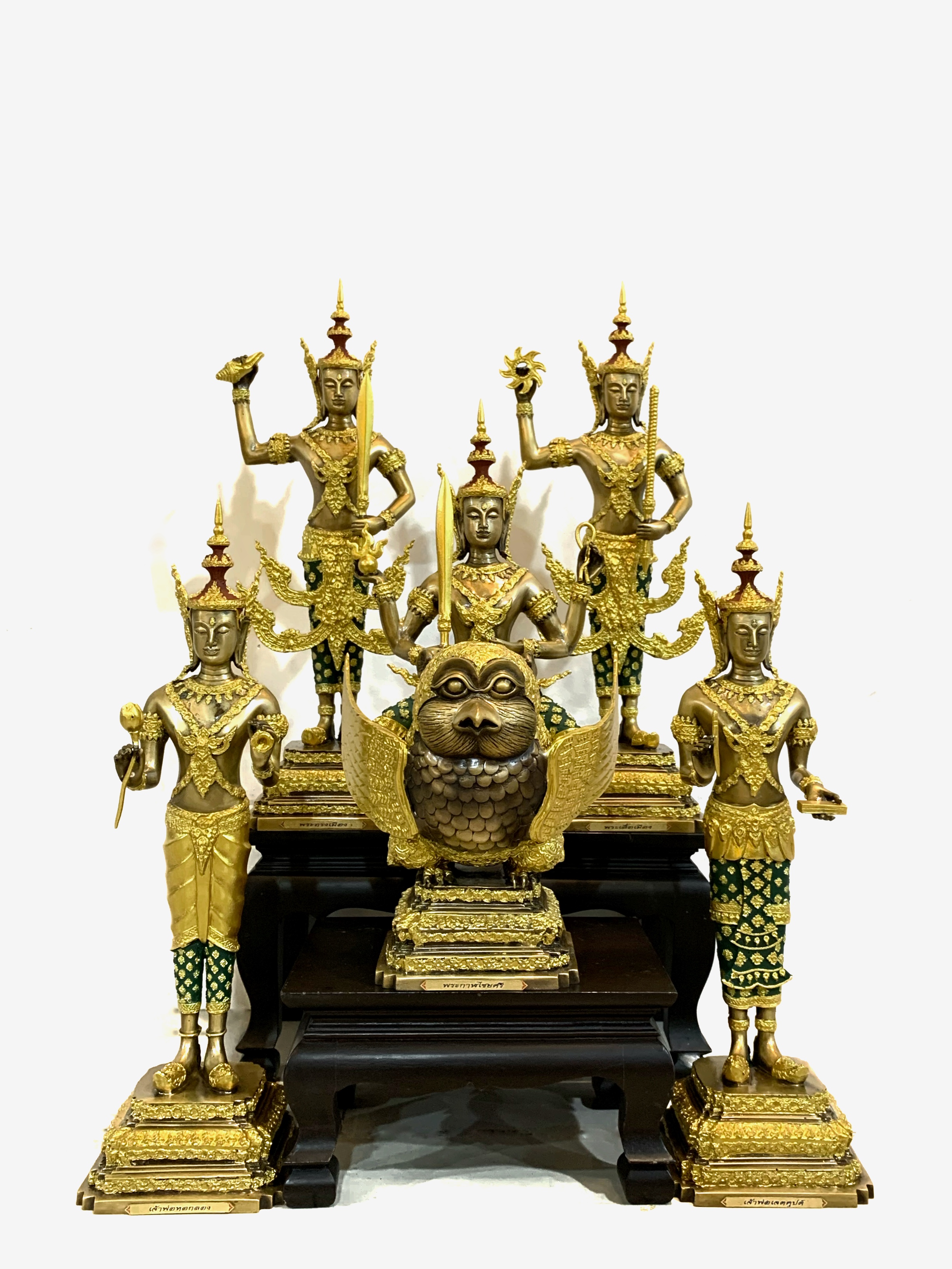 รูปหล่อ เทพารักษ์ทั้ง 5 พระองค์