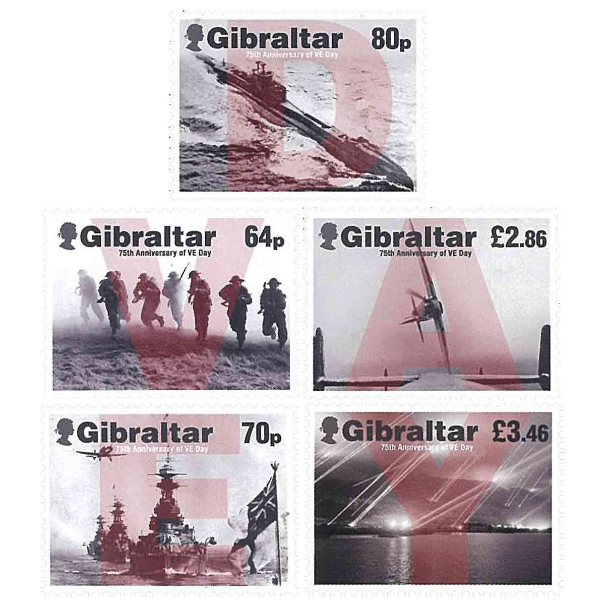 Gibraltar Stamp, 2020 VE Day 75th Anniversary