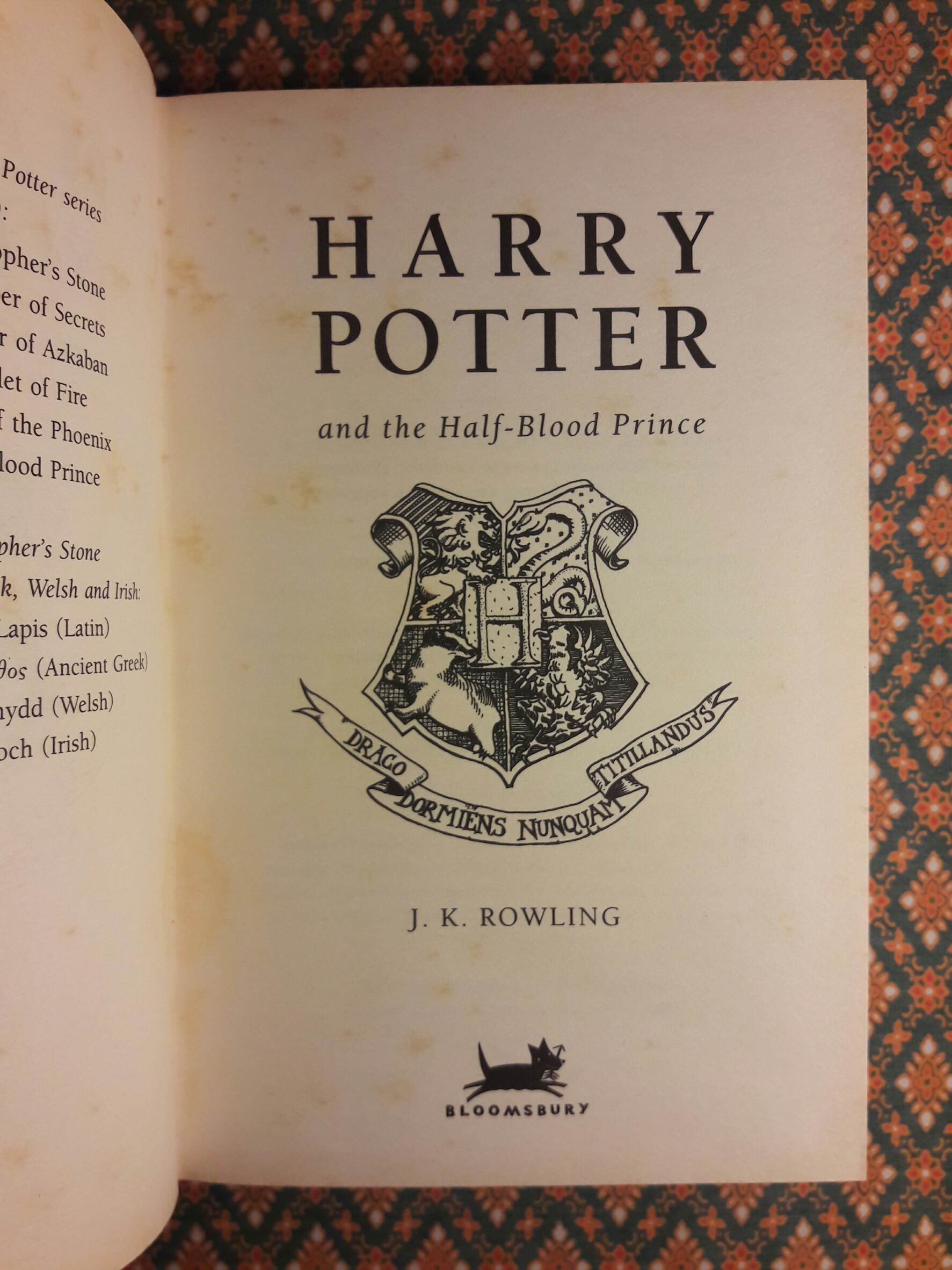 Harry Potter and the Half-Blood Prince ฉบับภาษาอังกฤษ