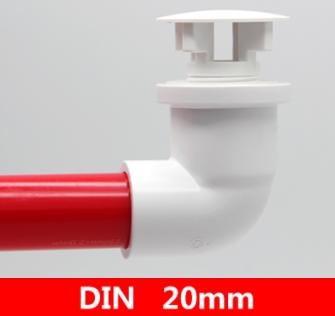 ชุดเชื่อมต่อ โอเวอร์โฟร์ แบบงอ มีฝาปิด 25 มิล