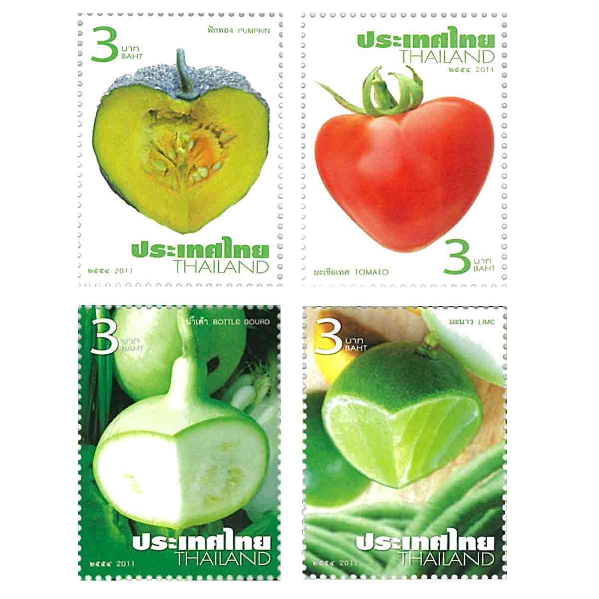 Thailand Stamp, 2011 พืชผักสวนครัว