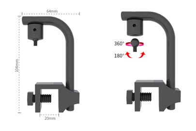 PAH-100 Supplementary light bracket For supplementary light