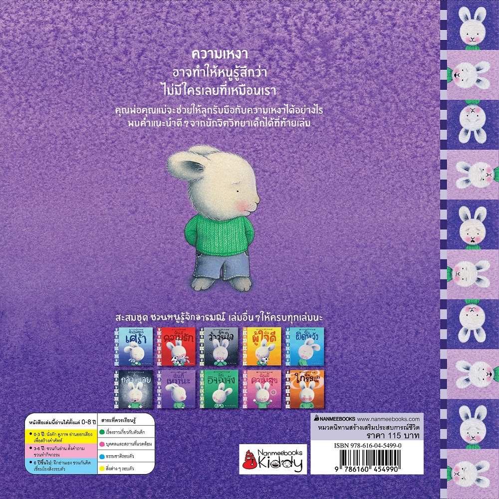 NANMEEBOOKS หนังสือ ฉันก็เหงานะ : ชุด ชวนหนูรู้จักอารมณ์ (ชุดนี้มีทั้งหมด 10 เล่ม และชวนหนูจัดการอารมณ์ 1 เล่ม)