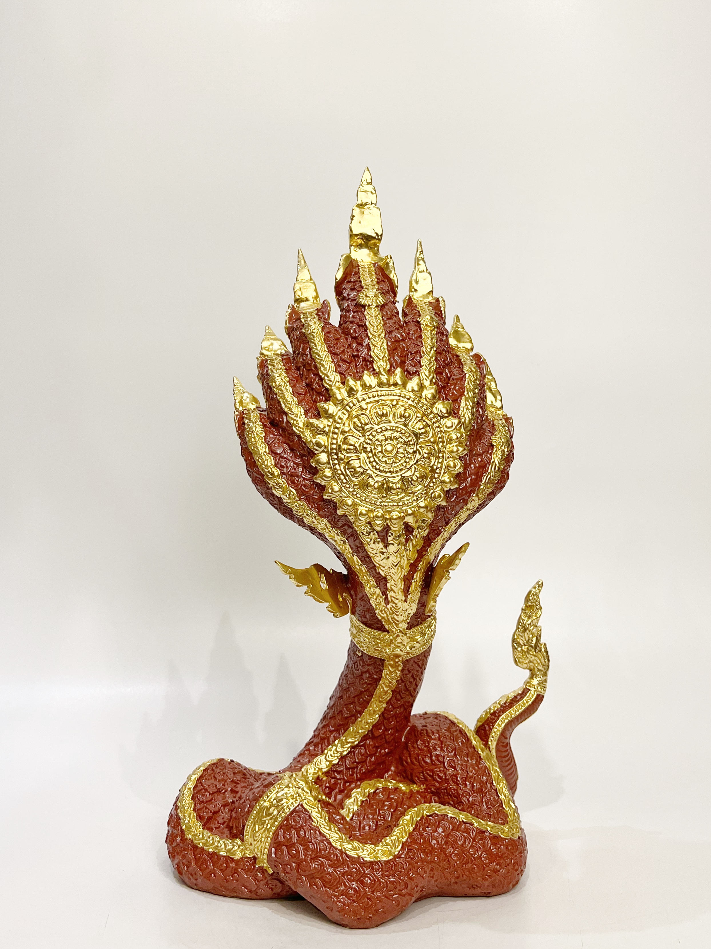 พญานาค 7 เศียร วัสดุ : สัมฤทธิ์
