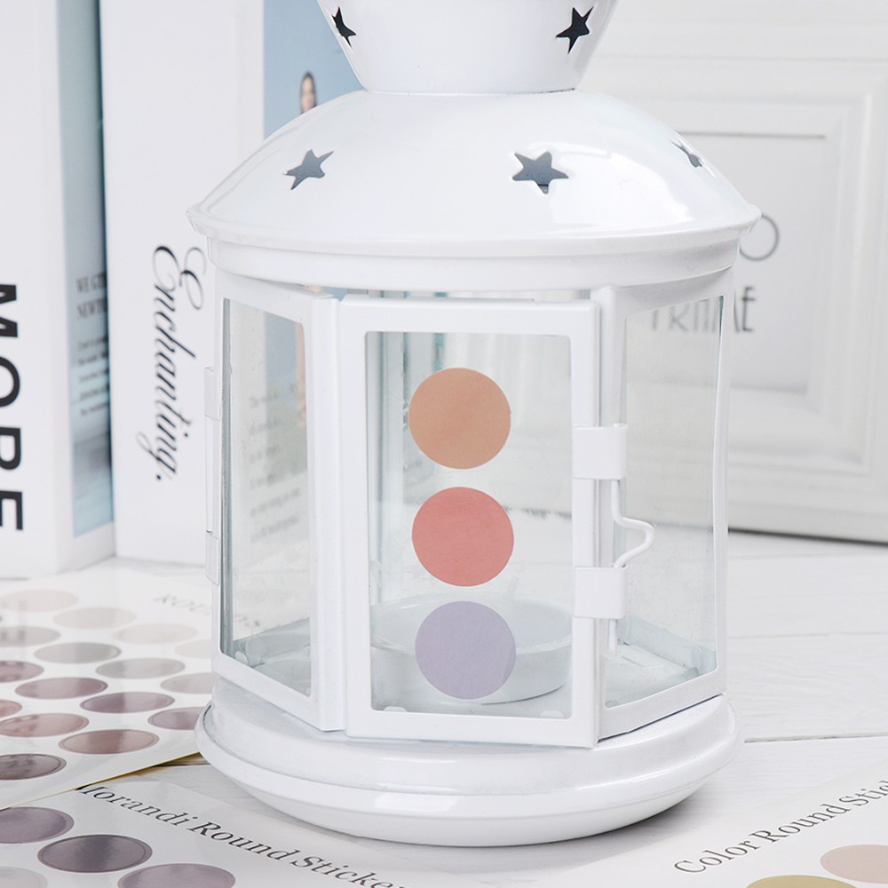 MUISUNGSHOP มากกว่า 10 แบบ สติ๊กเกอร์วงกลม Round sticker สี earthtone โทนม่วง สติ๊กเกอร์สี พร้อมส่งในไทย ไม่รอนาน