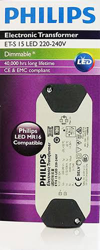 บัลลาสต์อิเล็กทรอนิกส์ ET-S 15 LED Dimmable Philips -Electronic Transformer